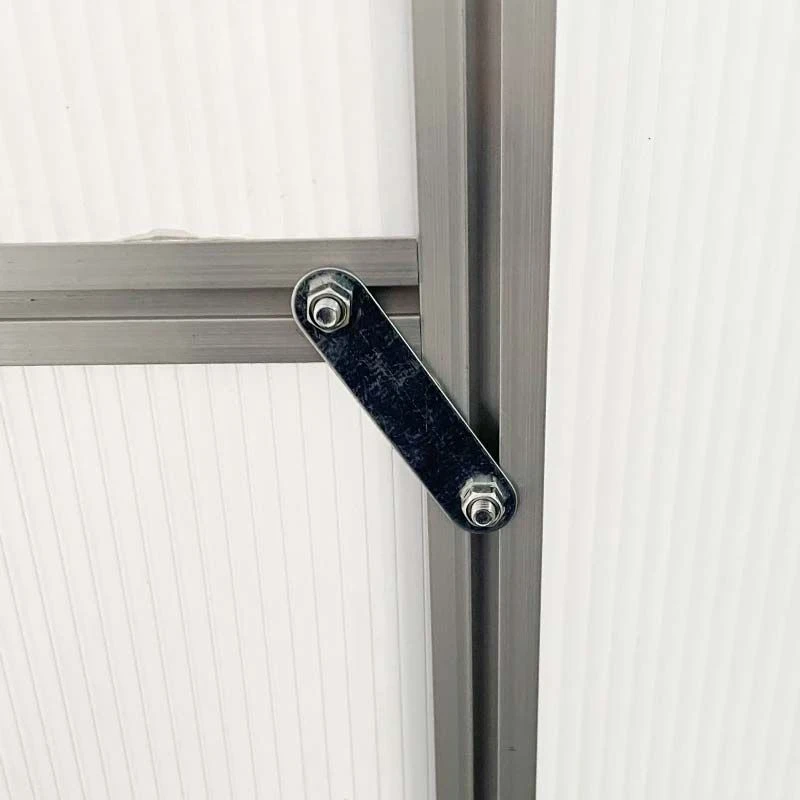 Outsunny 8 X 4ft Aluminium Polycarbonate Walk-In Greenhouse With Adjustable Roof Vent - Green - 845-391V03GN 9 Outsunny 8 X 4ft Aluminium Polycarbonate Walk-In Greenhouse With Adjustable Roof Vent - Green - 845-391V03GN - Image 9