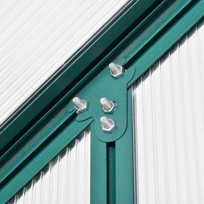 Outsunny Walk-In Greenhouse With 2 Garden Planter Bed 190L X 190W X 220Hcm - Transparent & Green - 845-421V01 10 Outsunny Walk-In Greenhouse With 2 Garden Planter Bed 190L X 190W X 220Hcm - Transparent & Green - 845-421V01 - Image 10