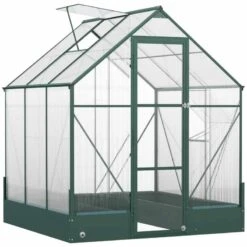 Outsunny Walk-In Greenhouse With 2 Garden Planter Bed 190L X 190W X 220Hcm - Transparent & Green - 845-421V01 12 Outsunny Walk-In Greenhouse With 2 Garden Planter Bed 190L X 190W X 220Hcm - Transparent & Green - 845-421V01 -OUTSUNNY Sales Shop outsunny 845 421v01 full