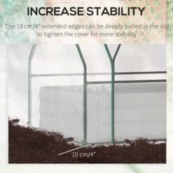 Outsunny Dual Use Steel Raised Garden Planter With Greenhouse 120L X 90W X 30Hcm - Clear & Grey - 845-520GY -OUTSUNNY Sales Shop outsunny 845 520gy stability