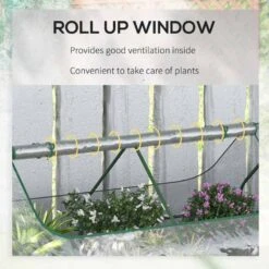 Outsunny Dual Use Steel Raised Garden Planter With Greenhouse 185L X 95W X 92Hcm - Clear & Grey - 845-520V03TP 17 Outsunny Dual Use Steel Raised Garden Planter With Greenhouse 185L X 95W X 92Hcm - Clear & Grey - 845-520V03TP -OUTSUNNY Sales Shop outsunny 845 520v03tp rollup