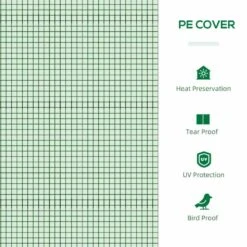 Outsunny Mini Greenhouse For Plants With Zipper Windows 180L X 92W X 92Hcm - Green - 845-623 -OUTSUNNY Sales Shop outsunny 845 623 cover