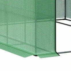 Outsunny Polytunnel Walk-In Greenhouse With Removable Cover & Shelves 244L X 180W X 210Hcm - Green - 845-696 -OUTSUNNY Sales Shop outsunny 845 696 cover