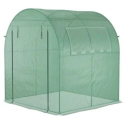 Outsunny Walk In Polytunnel Greenhouse With Roll-up Window & Door 180W X 180D X 200Hcm - Green - 845-775V00GN 17 Outsunny Walk In Polytunnel Greenhouse With Roll-up Window & Door 180W X 180D X 200Hcm - Green - 845-775V00GN -OUTSUNNY Sales Shop outsunny 845 775v00gn full2