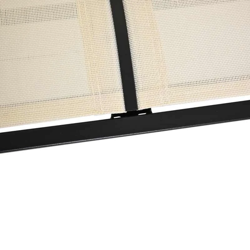 Outsunny 2-seat Glider Garden Bench - Beige - 84A-076CW 5 Outsunny 2-seat Glider Garden Bench - Beige - 84A-076CW - Image 5