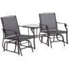 Outsunny 3 Piece Rattan Bistro Set With Rocking Chairs - Brown/Grey - 84A-084 21 Outsunny 3 Piece Rattan Bistro Set With Rocking Chairs - Brown/Grey - 84A-084 -OUTSUNNY Sales Shop outsunny 84a 084 10