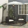 Outsunny 2.3m Umbrella/Table Mosquito Net - Black - 84B-063 21 Outsunny 2.3m Umbrella/Table Mosquito Net - Black - 84B-063 -OUTSUNNY Sales Shop outsunny 84b 063 9