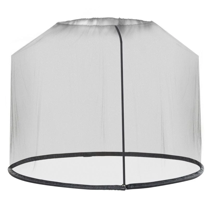 Outsunny 2.3m Umbrella/Table Mosquito Net - Black - 84B-063 10 Outsunny 2.3m Umbrella/Table Mosquito Net - Black - 84B-063 - Image 10