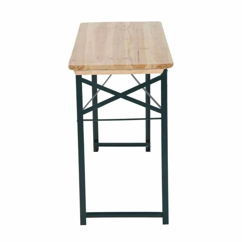 Outsunny 3 Piece Wooden Table & Bench Set - Natural Wood - 84B-106 7 Outsunny 3 Piece Wooden Table & Bench Set - Natural Wood - 84B-106 - Image 7