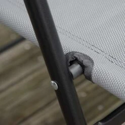 Outsunny 3 Piece Bistro Set With Folding Chairs & Adjustable Backrest - Grey - 84B-225GY 13 Outsunny 3 Piece Bistro Set With Folding Chairs & Adjustable Backrest - Grey - 84B-225GY -OUTSUNNY Sales Shop outsunny 84b 225gy 7