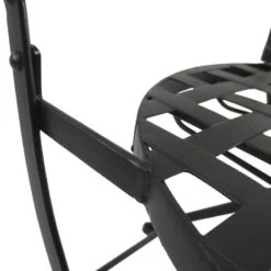 Outsunny 3 Piece Vintage Mosaic Bistro Set Chairs & Round Table Outdoor Furniture - Black Orange & White - 84B-260 12 Outsunny 3 Piece Vintage Mosaic Bistro Set Chairs & Round Table Outdoor Furniture - Black Orange & White - 84B-260 -OUTSUNNY Sales Shop outsunny 84b 260 material1 1