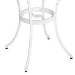 Outsunny 3 Piece Aluminium Bistro Set - White - 84B-505 12 Outsunny 3 Piece Aluminium Bistro Set - White - 84B-505 -OUTSUNNY Sales Shop outsunny 84b 505 close up 1