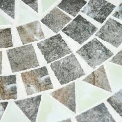 Outsunny 3 Piece Mosaic Tile Bistro Set Table And Folding Chairs - Grey - 84B-525 12 Outsunny 3 Piece Mosaic Tile Bistro Set Table And Folding Chairs - Grey - 84B-525 -OUTSUNNY Sales Shop outsunny 84b 525 11