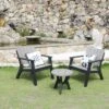 Outsunny 3 Piece Bistro Set Round Table And Chairs Outdoor Furniture - Grey - Black - 84B-558V01 13 Outsunny 3 Piece Bistro Set Round Table And Chairs Outdoor Furniture - Grey - Black - 84B-558V01 -OUTSUNNY Sales Shop outsunny 84b 558v01 outdoor 1