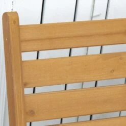 Outsunny 2-Seat Wooden Adjustable Rocking Garden Bench - Brown - 84B-641 -OUTSUNNY Sales Shop outsunny 84b 641 6