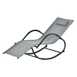 Outsunny Garden Rocking Chair - Grey - 84B-679GY -OUTSUNNY Sales Shop outsunny 84b 679gy 10