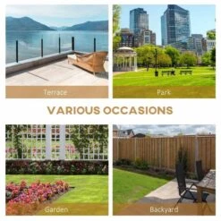 Outsunny 2-Seater Wood Storage Garden Bench - Natural - 84B-740ND -OUTSUNNY Sales Shop outsunny 84b 740nd 5