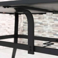 Outsunny 7 Piece Garden Dining Armchairs And Table Patio Furniture Set - Black & Grey - 84B-839 -OUTSUNNY Sales Shop outsunny 84b 839 material3 1