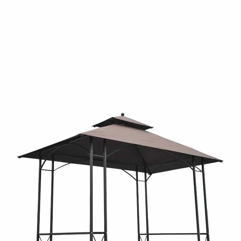Outsunny BBQ Gazebo Shelter L250 X W150 X H255cm With Side Shelves - Black/Coffee - 84C-008 8 Outsunny BBQ Gazebo Shelter L250 X W150 X H255cm With Side Shelves - Black/Coffee - 84C-008 - Image 8