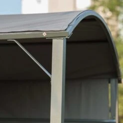 Outsunny Smoking BBQ Canopy Awning Shelter 2.2 X 1.4M With Side Shelves - Grey - 84C-174 16 Outsunny Smoking BBQ Canopy Awning Shelter 2.2 X 1.4M With Side Shelves - Grey - 84C-174 -OUTSUNNY Sales Shop outsunny 84c 174 bbq shelter 6