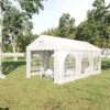 Outsunny Garden Gazebo Marquee With Windows And Sidewalls 3000x6000mm - White - 84C-316 3 Outsunny Garden Gazebo Marquee With Windows And Sidewalls 3000x6000mm - White - 84C-316 -OUTSUNNY Sales Shop outsunny 84c 316