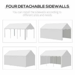 Outsunny Garden Gazebo Marquee With Windows And Sidewalls 3000x6000mm - White - 84C-316 -OUTSUNNY Sales Shop outsunny 84c 316 5