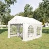 Outsunny Garden Gazebo Marquee With Windows And Sidewalls 3000x4000mm - White - 84C-316V01 -OUTSUNNY Sales Shop outsunny 84c 316v01