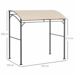 Outsunny BBQ Canopy Shelter 2M (7ft) With Metal Frame And Canopy With Hooks - Beige - 84C-429V00BG 13 Outsunny BBQ Canopy Shelter 2M (7ft) With Metal Frame And Canopy With Hooks - Beige - 84C-429V00BG -OUTSUNNY Sales Shop outsunny 84c 429v00bg bbq shelter 2