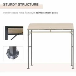 Outsunny BBQ Canopy Shelter 2M (7ft) With Metal Frame And Canopy With Hooks - Beige - 84C-429V00BG 16 Outsunny BBQ Canopy Shelter 2M (7ft) With Metal Frame And Canopy With Hooks - Beige - 84C-429V00BG -OUTSUNNY Sales Shop outsunny 84c 429v00bg bbq shelter 5