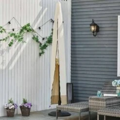 Outsunny Waterproof Cantilever Parasol Cover With Zip - Beige - 84D-001V01 19 Outsunny Waterproof Cantilever Parasol Cover With Zip - Beige - 84D-001V01 -OUTSUNNY Sales Shop outsunny 84d 001v01 1