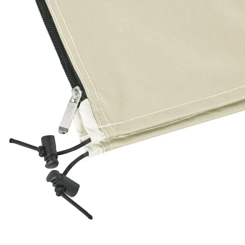 Outsunny Waterproof Cantilever Parasol Cover With Zip - Beige - 84D-001V01 6 Outsunny Waterproof Cantilever Parasol Cover With Zip - Beige - 84D-001V01 - Image 6