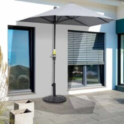 Outsunny Heavy Duty Resin Parasol Base - Bronze - 84D-006