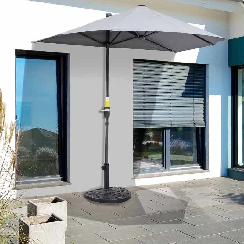 Outsunny Heavy Duty Resin Parasol Base - Bronze - 84D-006 1 Outsunny Heavy Duty Resin Parasol Base - Bronze - 84D-006
