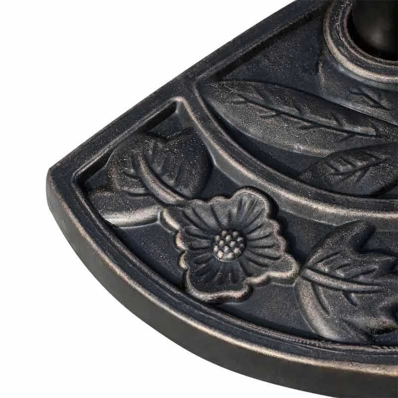 Outsunny Heavy Duty Resin Parasol Base - Bronze - 84D-006 5 Outsunny Heavy Duty Resin Parasol Base - Bronze - 84D-006 - Image 5