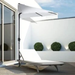 Outsunny 3m Balcony Half Parasol - White - 84D-008CW 12 Outsunny 3m Balcony Half Parasol - White - 84D-008CW -OUTSUNNY Sales Shop outsunny 84d 008cw 10