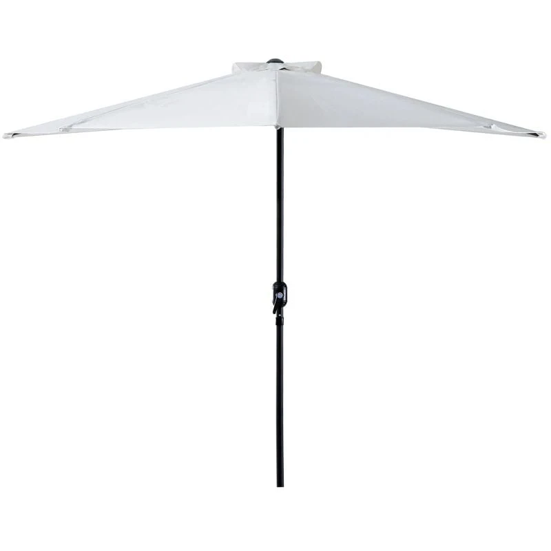 Outsunny 3m Balcony Half Parasol - White - 84D-008CW 2 Outsunny 3m Balcony Half Parasol - White - 84D-008CW - Image 2