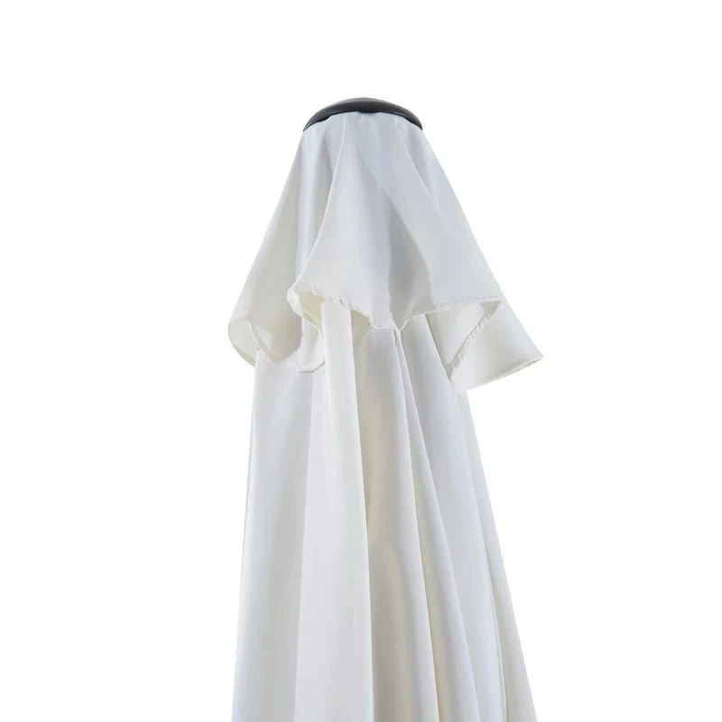 Outsunny 3m Balcony Half Parasol - White - 84D-008CW 4 Outsunny 3m Balcony Half Parasol - White - 84D-008CW - Image 4