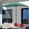 Outsunny 3m Half Round Balcony Parasol - Green - 84D-008GN 21 Outsunny 3m Half Round Balcony Parasol - Green - 84D-008GN -OUTSUNNY Sales Shop outsunny 84d 008gn 1