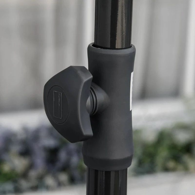 Outsunny 2 X 1.25m Rectangular Tilt Aluminium Parasol Patio - Beige - 84D-016BG 4 Outsunny 2 X 1.25m Rectangular Tilt Aluminium Parasol Patio - Beige - 84D-016BG - Image 4