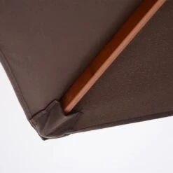 Outsunny Wooden Patio Parasol 6 Ribs - Coffee - 84D-017CF -OUTSUNNY Sales Shop outsunny 84d 017cf 9