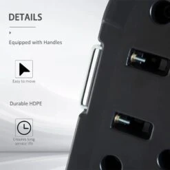 Outsunny 4 Piece Heavy Duty Plastic Umbrella Weight Base - Black - 84D-021 -OUTSUNNY Sales Shop outsunny 84d 021 6