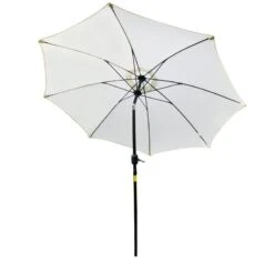 Outsunny 2.6m Umbrella Parasol - Cream White - 84D-023CW -OUTSUNNY Sales Shop outsunny 84d 023cw