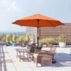 Outsunny 2.6m Tilt Patio Parasol With Crank 8 Ribs - Orange - 84D-023V00OG 21 Outsunny 2.6m Tilt Patio Parasol With Crank 8 Ribs - Orange - 84D-023V00OG -OUTSUNNY Sales Shop outsunny 84d 023v00og 9