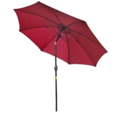 Outsunny 2.6m Umbrella Parasol - Red - 84D-023WR -OUTSUNNY Sales Shop outsunny 84d 023wr