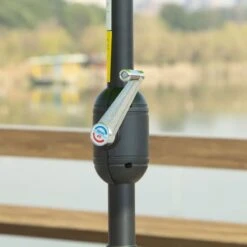 Outsunny 2.7m Tilt Patio Parasol - Light Green - 84D-023YG -OUTSUNNY Sales Shop outsunny 84d 023yg 5