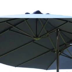 Outsunny Double-Sided Parasol 2.7x4.6Wx2.4Hm - Blue - 84D-031V01BU -OUTSUNNY Sales Shop outsunny 84d 031v01bu 8