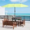 Outsunny Double-Sided Parasol 2.7x4.6Wx2.4Hm - Green - 84D-031V01GN -OUTSUNNY Sales Shop outsunny 84d 031v01gn 5