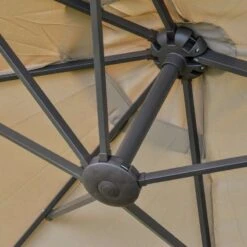 Outsunny 4.6m Double-Sided Crank Canopy With Cross Base - Beige - 84D-031V02CF -OUTSUNNY Sales Shop outsunny 84d 031v02cf 6