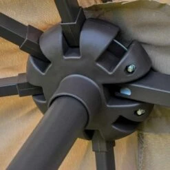 Outsunny 4.6m Double-Sided Crank Canopy With Cross Base - Beige - 84D-031V02CF -OUTSUNNY Sales Shop outsunny 84d 031v02cf 8