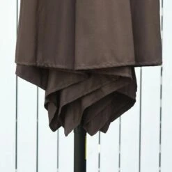 Outsunny 2.7m Patio Parasol With Tilt Crank - Coffee - 84D-032CF -OUTSUNNY Sales Shop outsunny 84d 032cf 8